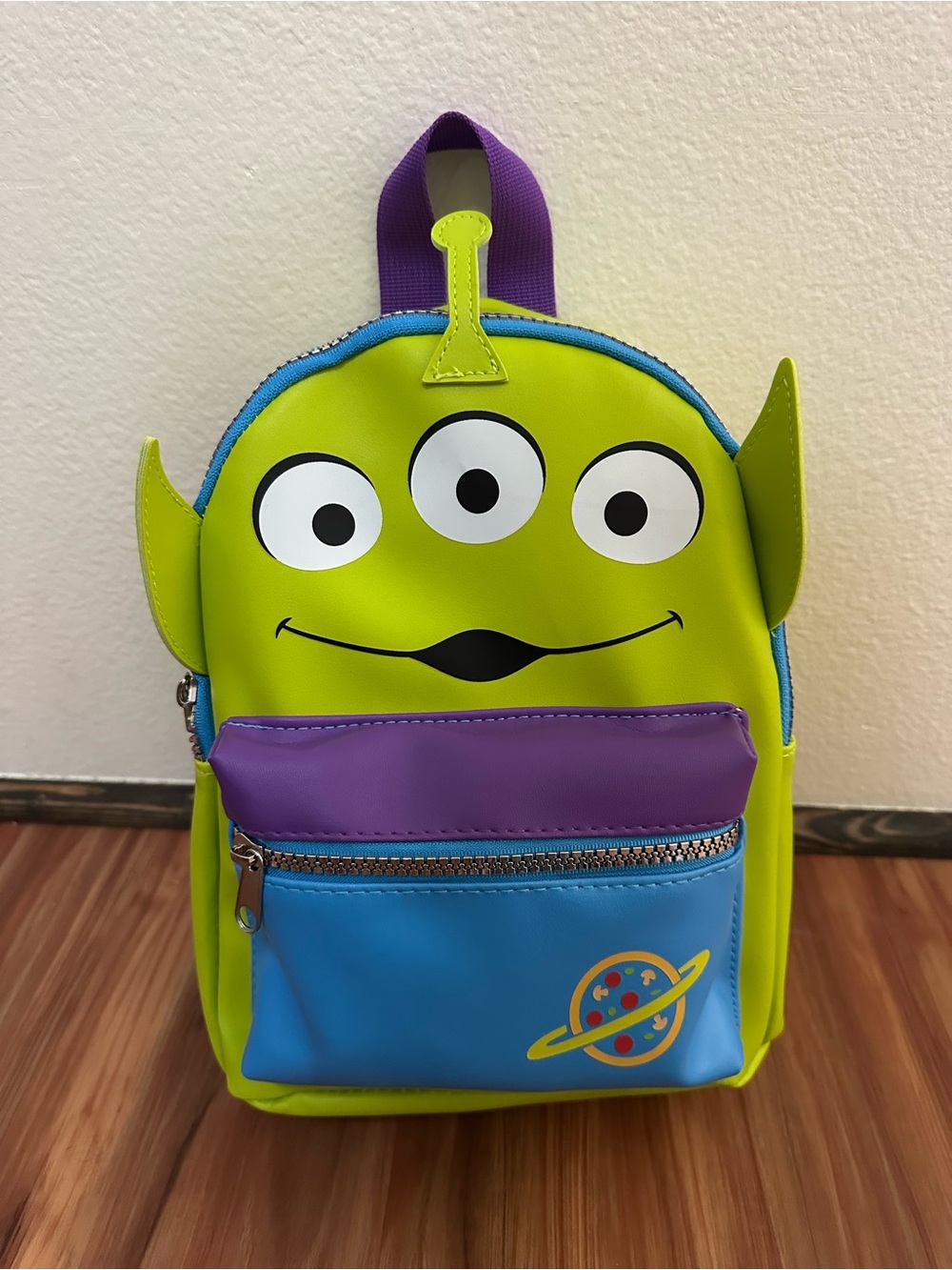 NWT Disney Pixar Toy Story Alien Character Mini Backpack - Green